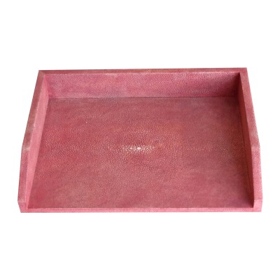 Shagreen letter tray